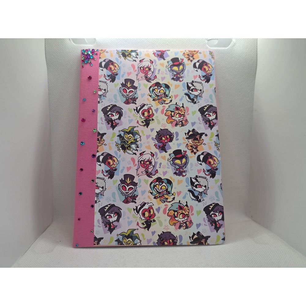 Handmade Helluva Boss Lined Notebook Journal Blitz Stolas Loona Fizzarolli Moxie